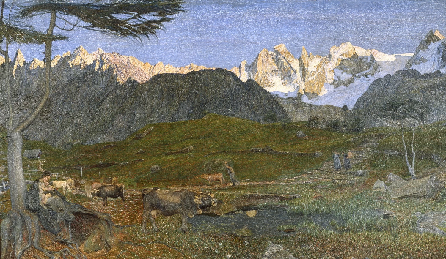 Trittico della Natura o Trittico delle Alpi - la Vita, 1898, Saint, Moritz